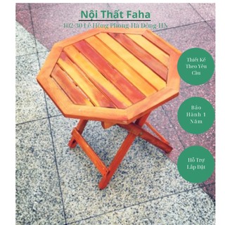 Bàn Cafe,bàn gỗ bát giác. - Nội Thất Faha