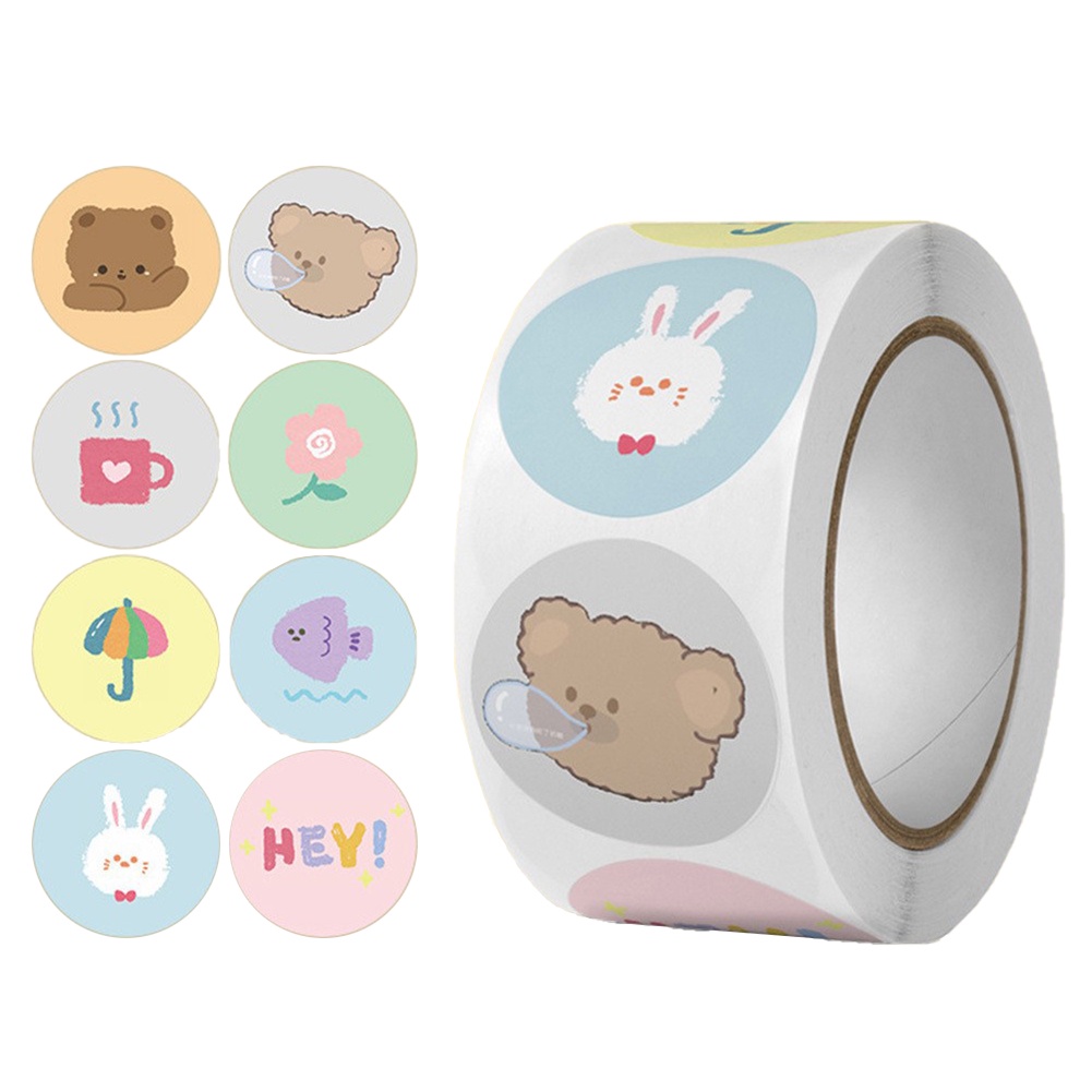 Cuộn 500 sticker dán kích thước 1 inch RYVN