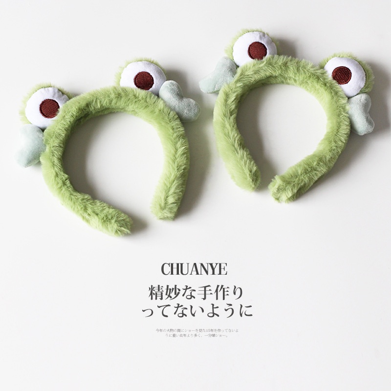 Băng Đô Cài Tóc Hình Chú Ếch Dễ Thương Phong Cách Nhật Hàn Thời Trang Thu Đông Cho Nữ