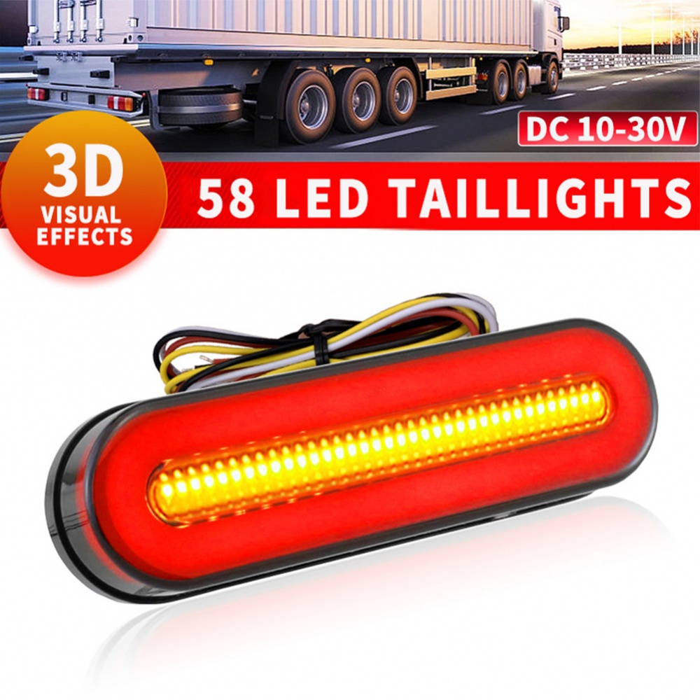 Đèn hậu phụ kiện ô tô đuôi màu vàng và đỏ 12vdc 50000 giờ abs + pc