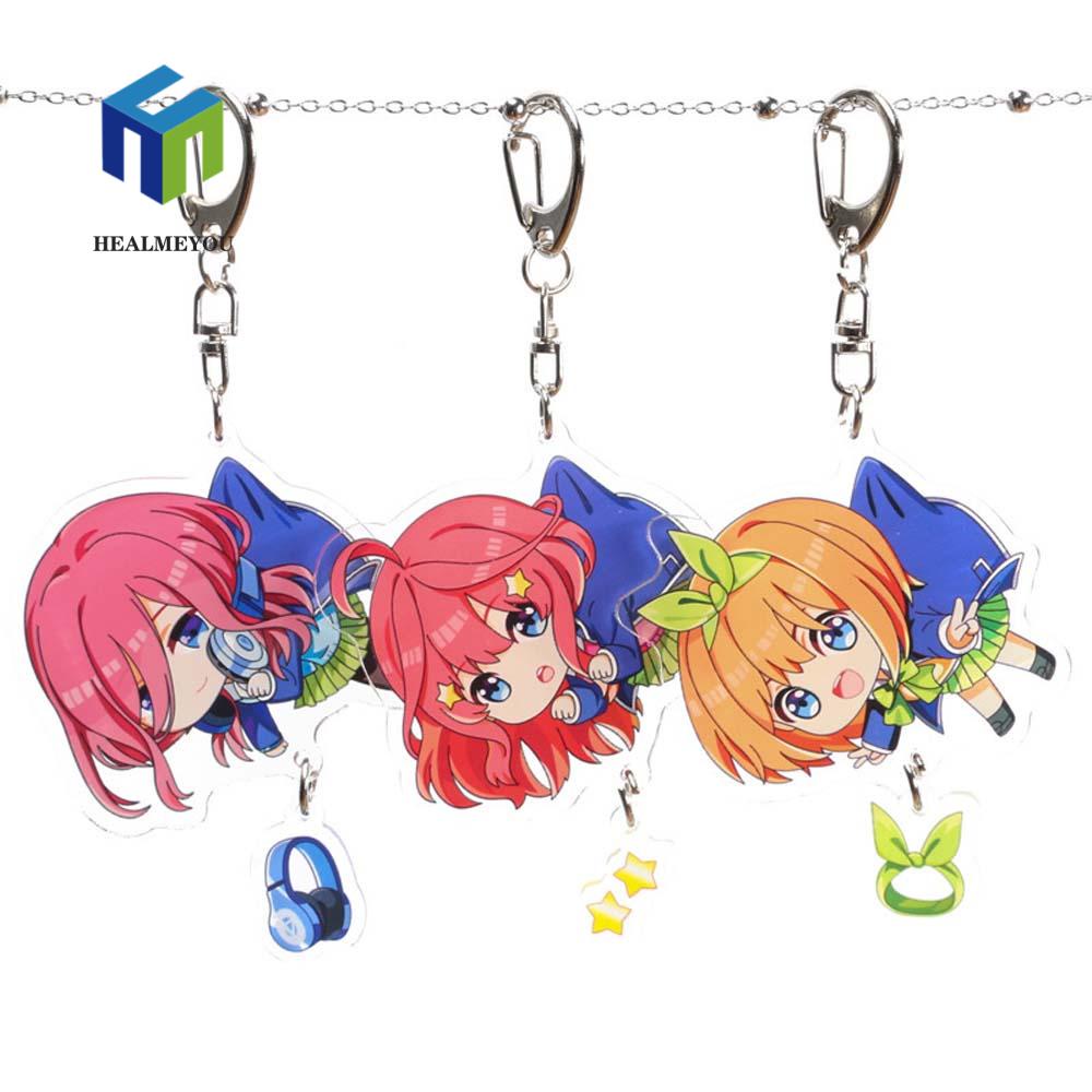 Móc Khóa Nhựa Acrylic Hình Nhân Vật Anime Nakano Miku Siêu Dễ Thương