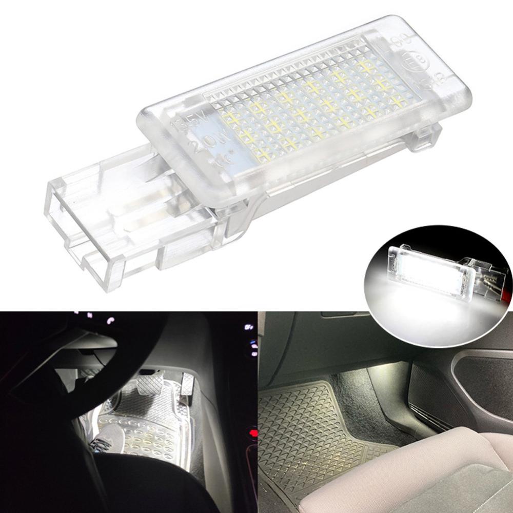 Trang chủ xe hơi 1pc đèn led nội thất ô tô đèn chiếu sáng chân đèn chiếu sáng dưới cửa lịch sự cho vw golf 5/6/7 plus polo scirocco passat b6 b7 b8 cc a9s4