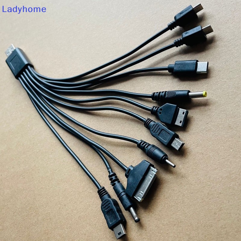 Lady multi pin cable charger usb adapter cable dây dữ liệu 10 in 1 usb data transfer cable universal vn