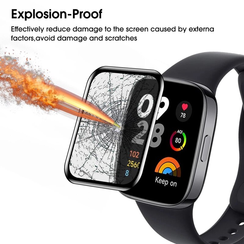 Bảo vệ toàn màn hình cho redmi watch 3 lite, phim bảo vệ mềm cho đồng hồ thông minh redmi watch 3 active 2 lite không phải kính