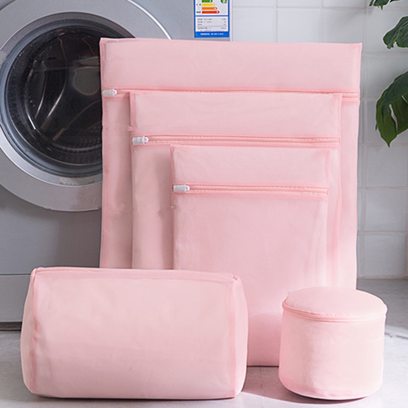 Túi giặt lưới mịn dày dặn gia dụng nhiều kích thước quần làm sạch gói lưới chống biến dạng quần áo máy giặt túi bảo quản
