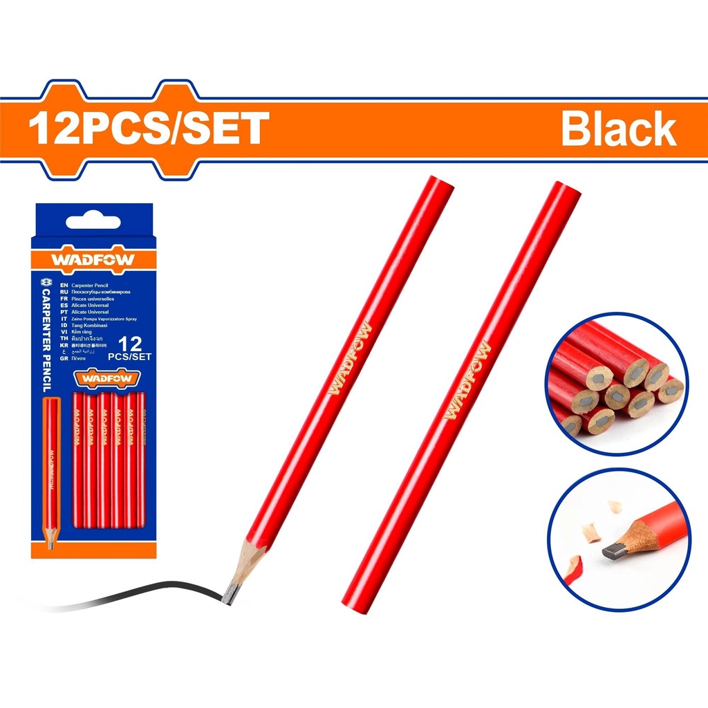 Bộ 12 Bút chì thợ mộc wadfow WMQ1512