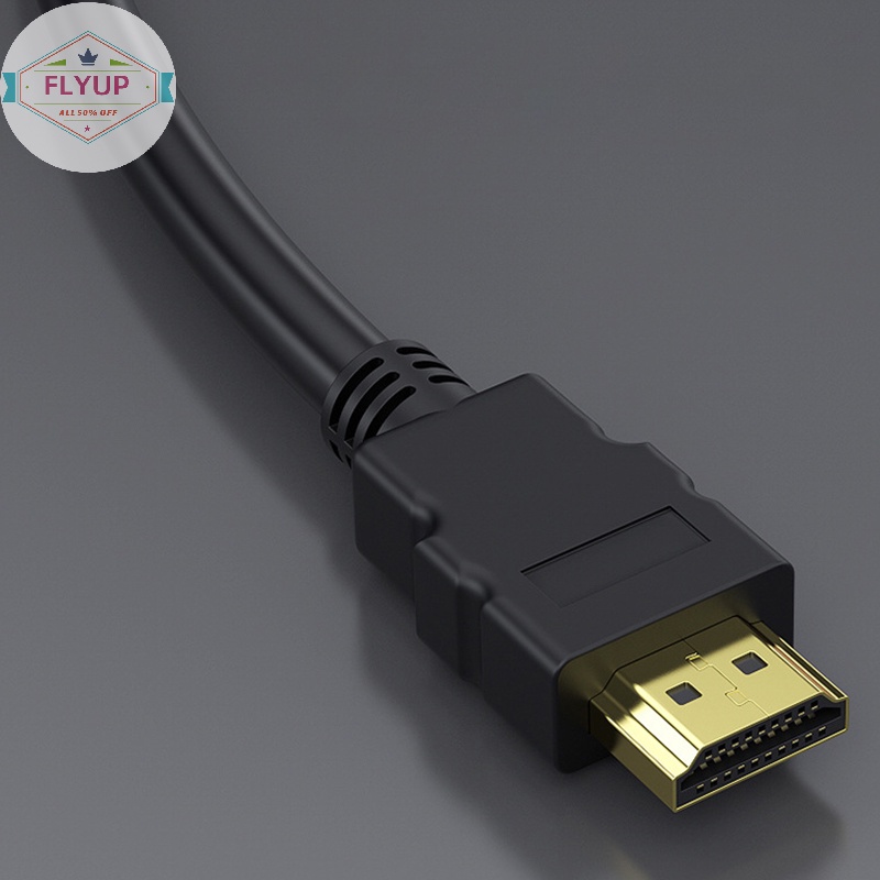 Flyup 1080p hdmi splitter adapter cable 2 dual port y splitter 1 in 2 out hdmi male to hdmi female 1 to 2 way for hdmi hd led lcd tv ps3 vn