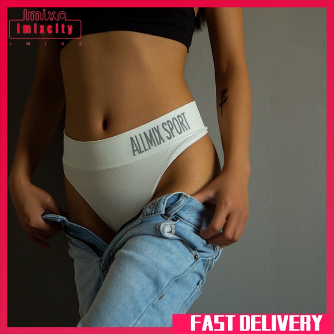 Imixcity phụ nữ sexy giữa eo chuỗi thể thao quần lót cotton đồ lót phụ nữ thời trang thong đồ lót liền mạch tanga