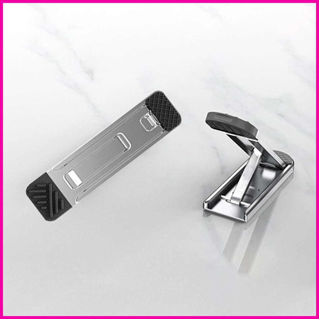 Giá đỡ máy tính xách tay mini 2 cái chân đế bàn phím có thể gập lại máy tính xách tay riser feet nonslip hợp kim nhôm tản nhiệt chân đế lrnvn