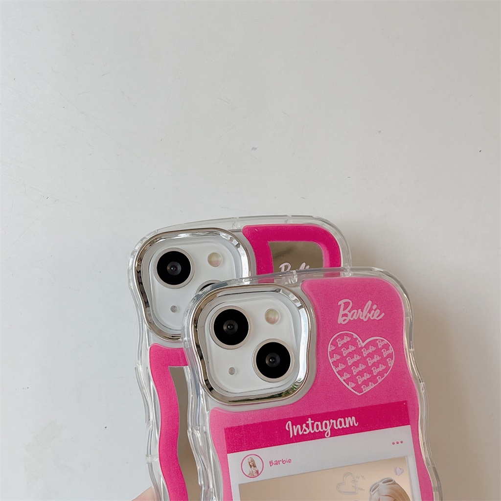 Barbie mirror wave border case iphone tương thích với iphone 11 11 11 pro max