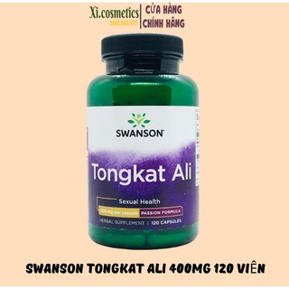 Viên uống tăng cường sinh lý swanson tongkat ali 400mg 120 viên