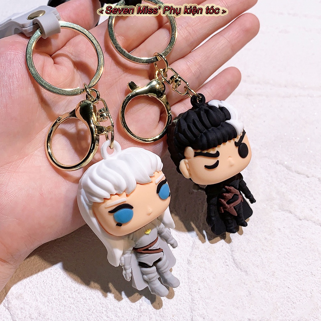 Berserk anime keychain dễ thương anime key chain guts griffith móc khóa