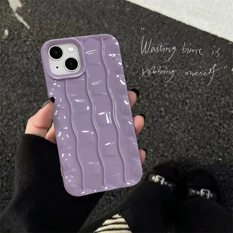 Ốp lưng màu tím khoai môn thơm iphone 14plus 13promax apple xs / 13 autumn / winter xr / 8p soft 6s phone case 11 12 phone protection case