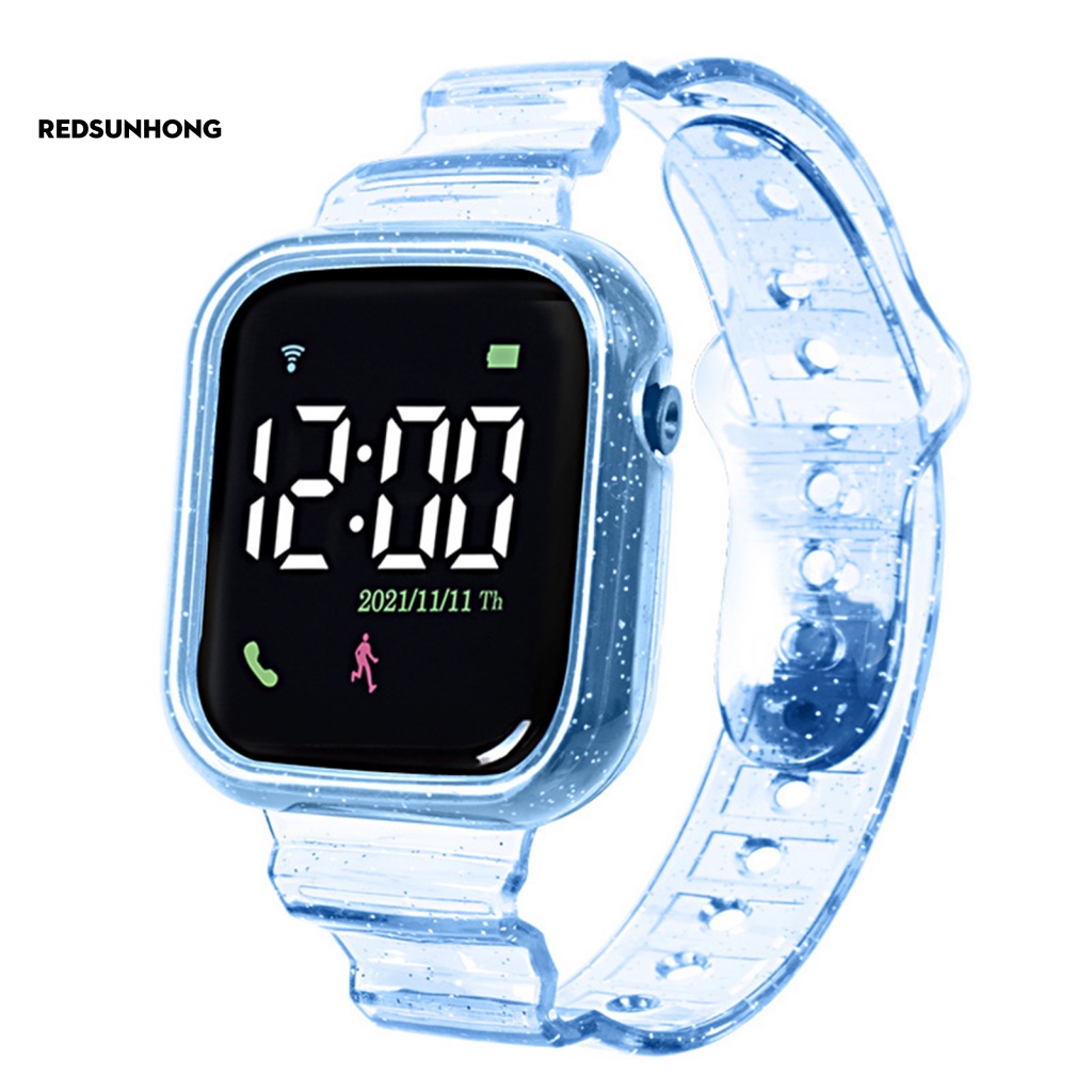 Đồng hồ kỹ thuật số rh.b màn hình led hiển thị lớn đồng hồ kỹ thuật số led chống thấm nước phong cách cho trẻ em đồng hồ đeo tay thể thao hợp thời trang cho nam và nữ đồng hồ điện tử thời trang