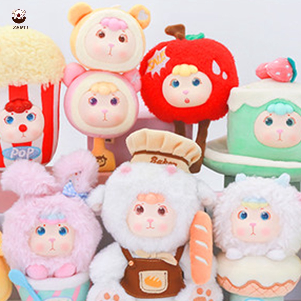 Búp Bê Hình Chú Cừu Hoạt Hình Siêu Dễ Thương Trang Trí Xe Hơi / Nhà Trẻ