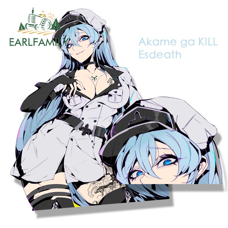 Miếng Dán Hình Xăm Hoạt Hình Akame Ga KILL Waifu JDM Cho Xe Hơi