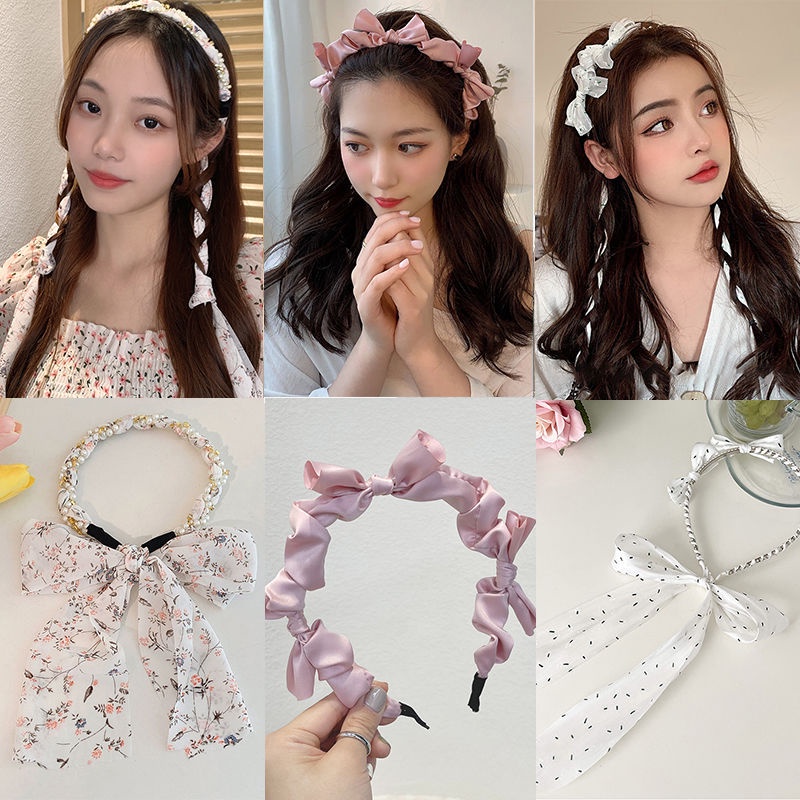 Băng Đô Cài Tóc Vải Lụa Mỏng Kiểu Pháp Thời Trang Mùa Hè Cho Nữ