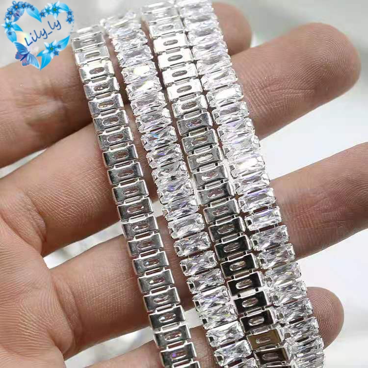 1013121     Dây Xích 3 Móng Vuốt Đính Đá Zircon Trang Trí Quần Áo