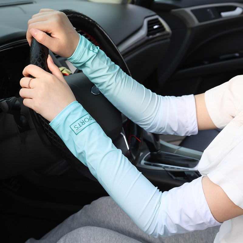 Găng Tay Chống Nắng Và Tia UV Vải Lạnh Mềm Mại Đơn Giản Thời Trang Mùa Hè Cho Nam Và Nữ