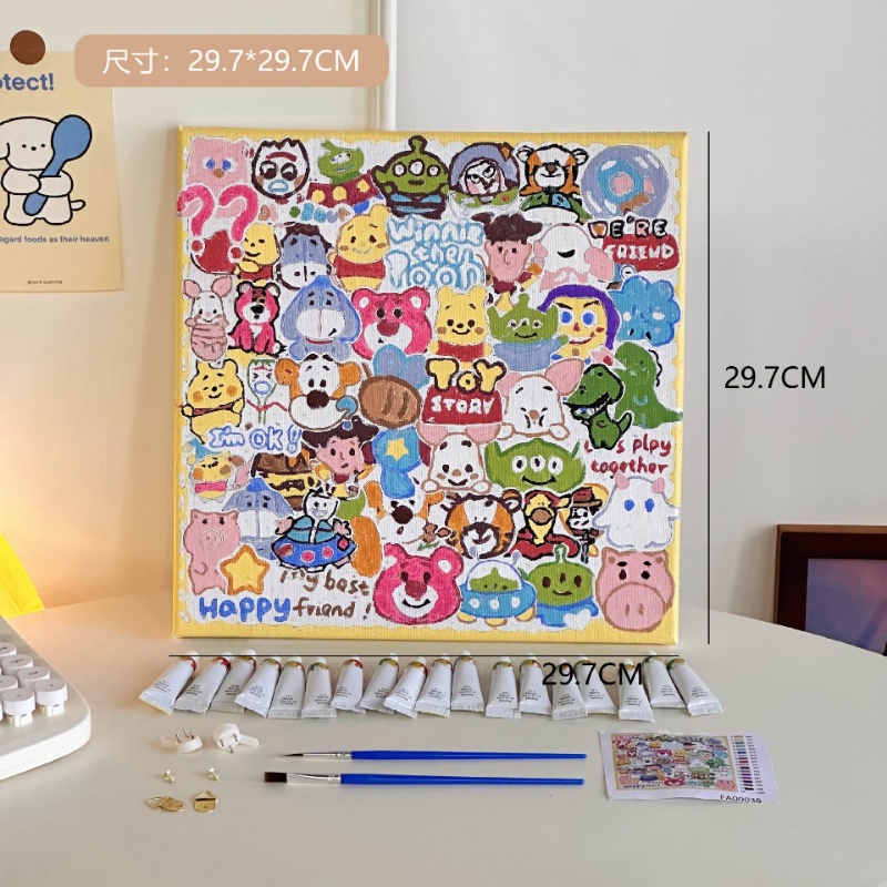 Khung -Tranh tô màu số- Tranh số hóa nhỏ-Phim hoạt hình, Anime, Truyện tranh — tranh tự tô màu số-Tranh tự tô màu số-Tranh số hóa anime-Trang trí nhà cửa-đồ chơi