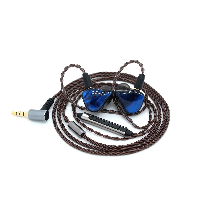 Dây Cáp Tai Nghe MMCX Xoắn Bằng Đồng Trong Suốt 3.5MM Cho Shure SE215 / SE315 / SE425 / SE535 / SE846