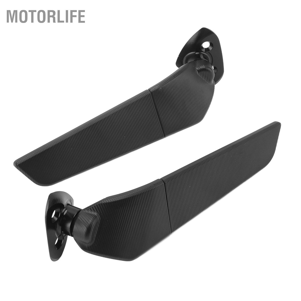 Motorlife 2 Gương Xe Máy Cánh Gió Hợp Kim Nhôm Chiếu Hậu Thay Thế Cho YZF‑R1 2015‑2019