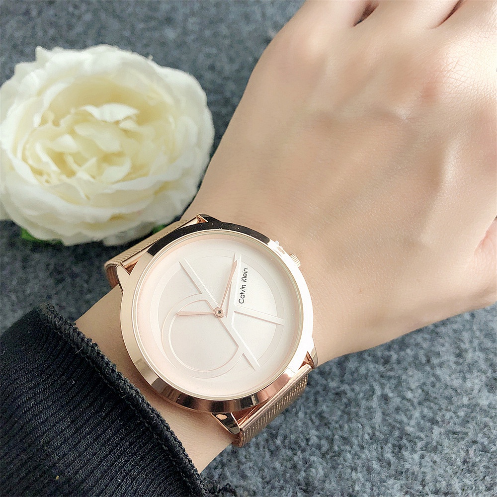 Đồng Hồ Đeo Tay CK 40mm Trọng Lượng Nhẹ Và Sành Điệu Không Có Tay Giây Cá Tính Cho Cặp Đôi