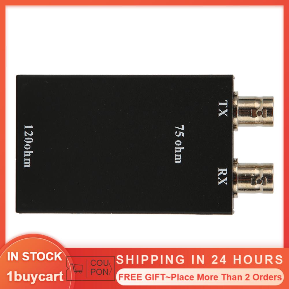 1buycart1 BNC To RJ45 Adapter  75ohm 12ohm Ethernet G.703 Balanced Unbalanced Fireproof for Road Traffic Monitoring System