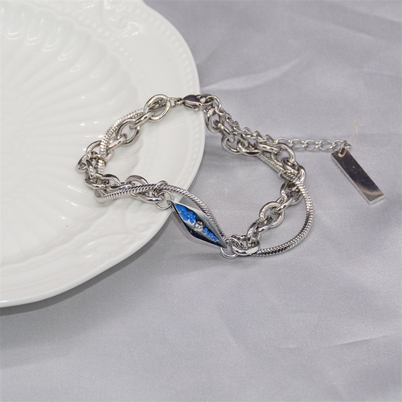 Vòng Tay Thép Titan Thời Trang Phong Cách Hip Hop Cho Nam