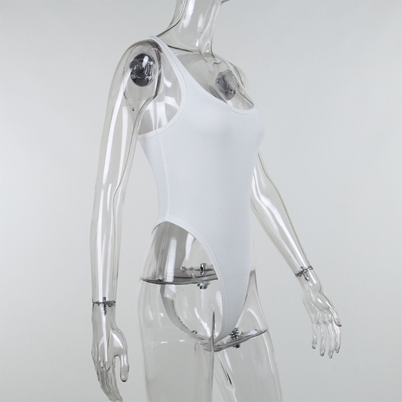 Xiangbao Bộ Áo Liền Quần Thể Thao Dệt Kim Ôm Dáng Không Tay Có Gân Cho Nữ