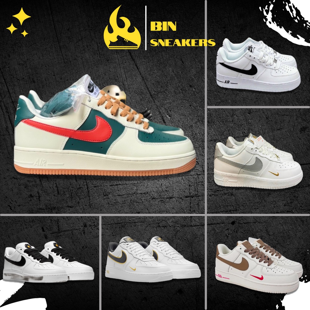 Giày AF1 trắng đen nam nữ đủ màu hàng 11 Full Box - Giày thể thao sneaker nam nữ Air Force 1 ulzzang đi học đi chơi