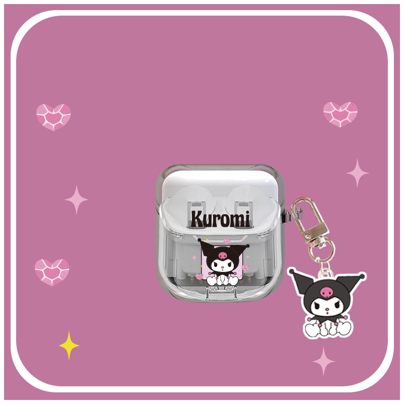 Vỏ Bảo Vệ Hộp Sạc Tai Nghe Bằng TPU Mềm Trong Suốt + Dây Đeo Chống Sốc Cho YX06 tws