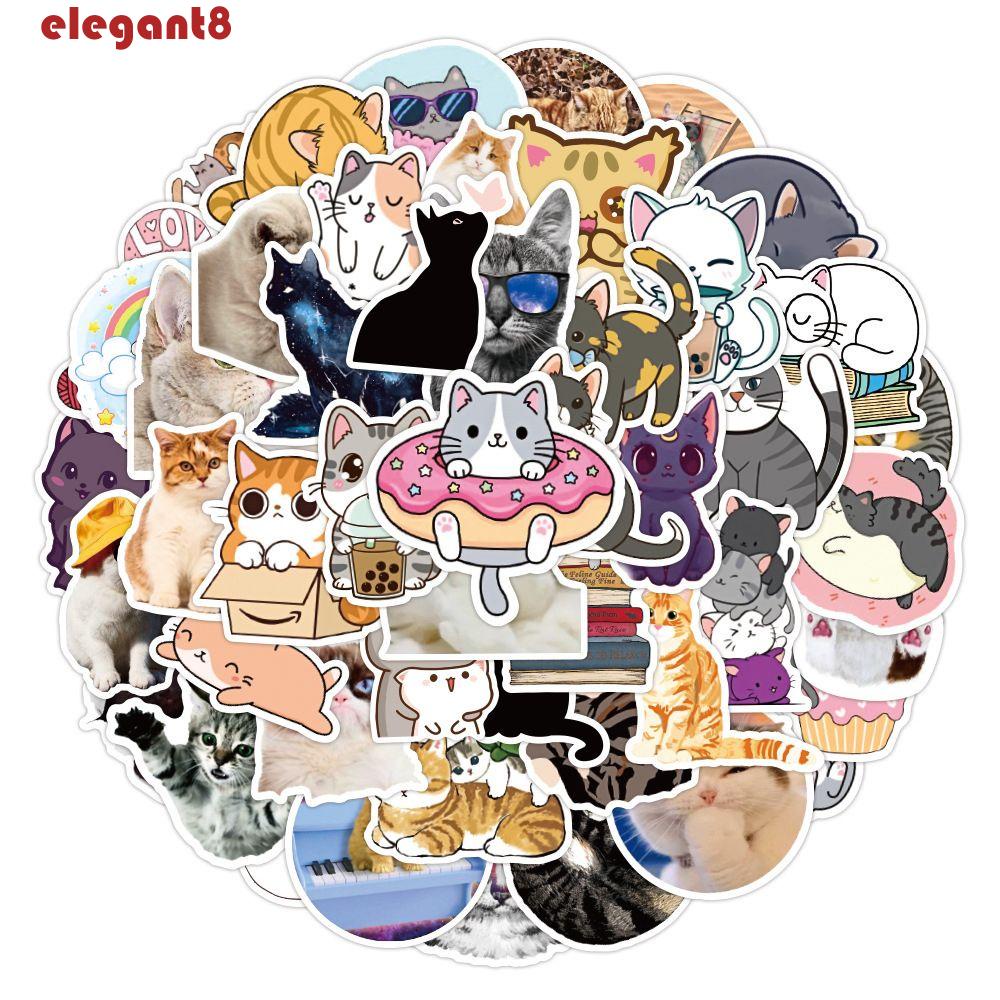 Nhãn Dán Trang Trí Vali / Điện Thoại / Ván Trượt / Laptop Họa Tiết Mèo Graffiti Chống Thấm Nước