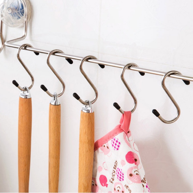 Set 4 Giá Đỡ Hình Chữ S Bằng Thép Không Gỉ Chịu Tải Mạnh Chống Nước Chống Rỉ Sét Tiết Kiệm Không Gian Cho Nhà Bếp Nhà Tắm