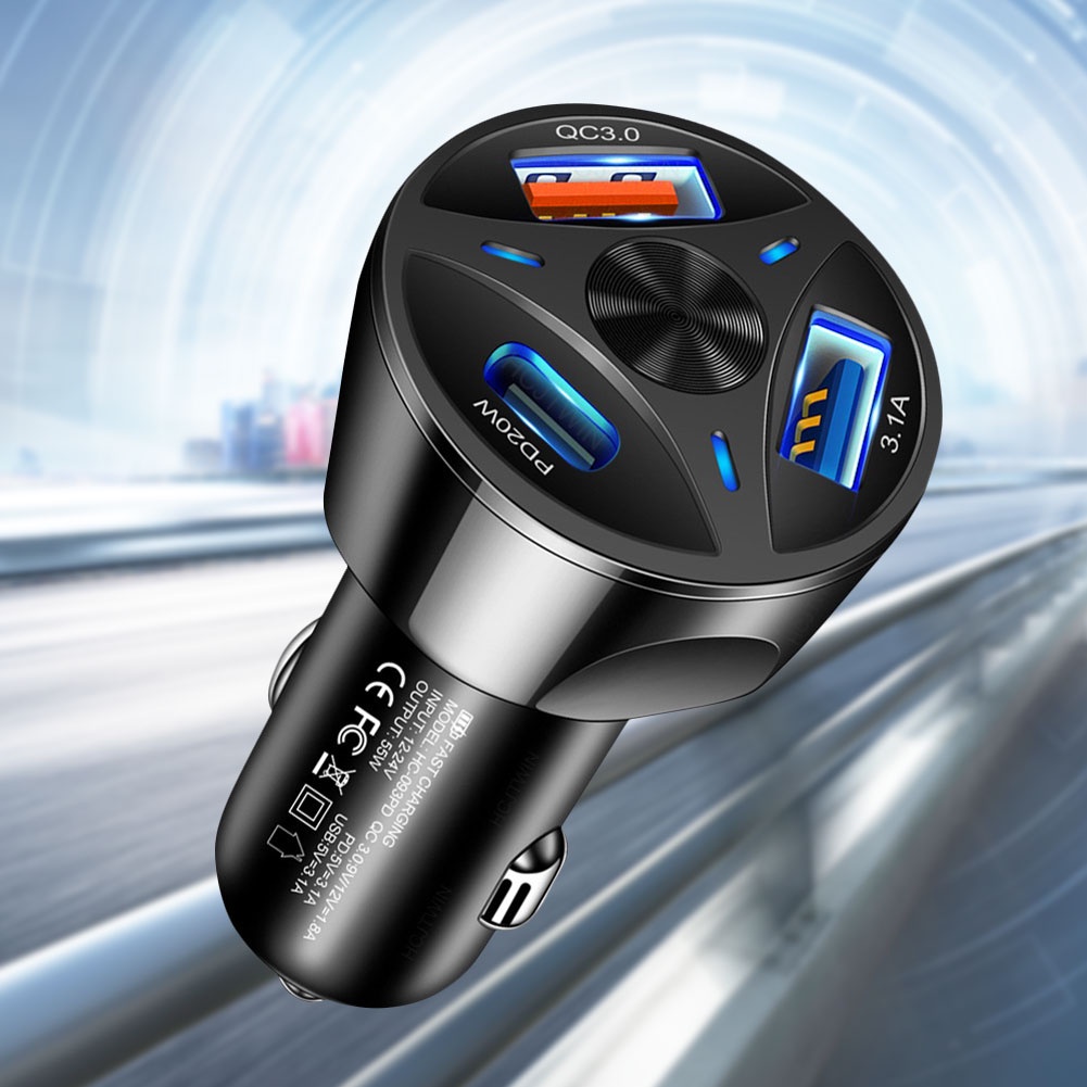 Bộ Sạc Xe Hơi 55W One Cho Điện Thoại / Máy Tính Bảng / Laptop | BigBuy360 - bigbuy360.vn