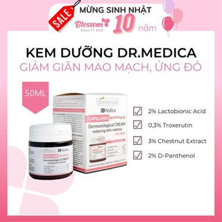 Kem dưỡng & Serum cho da mỏng, giảm ửng đỏ Dr Medica Reducing Skin Redness capillaries