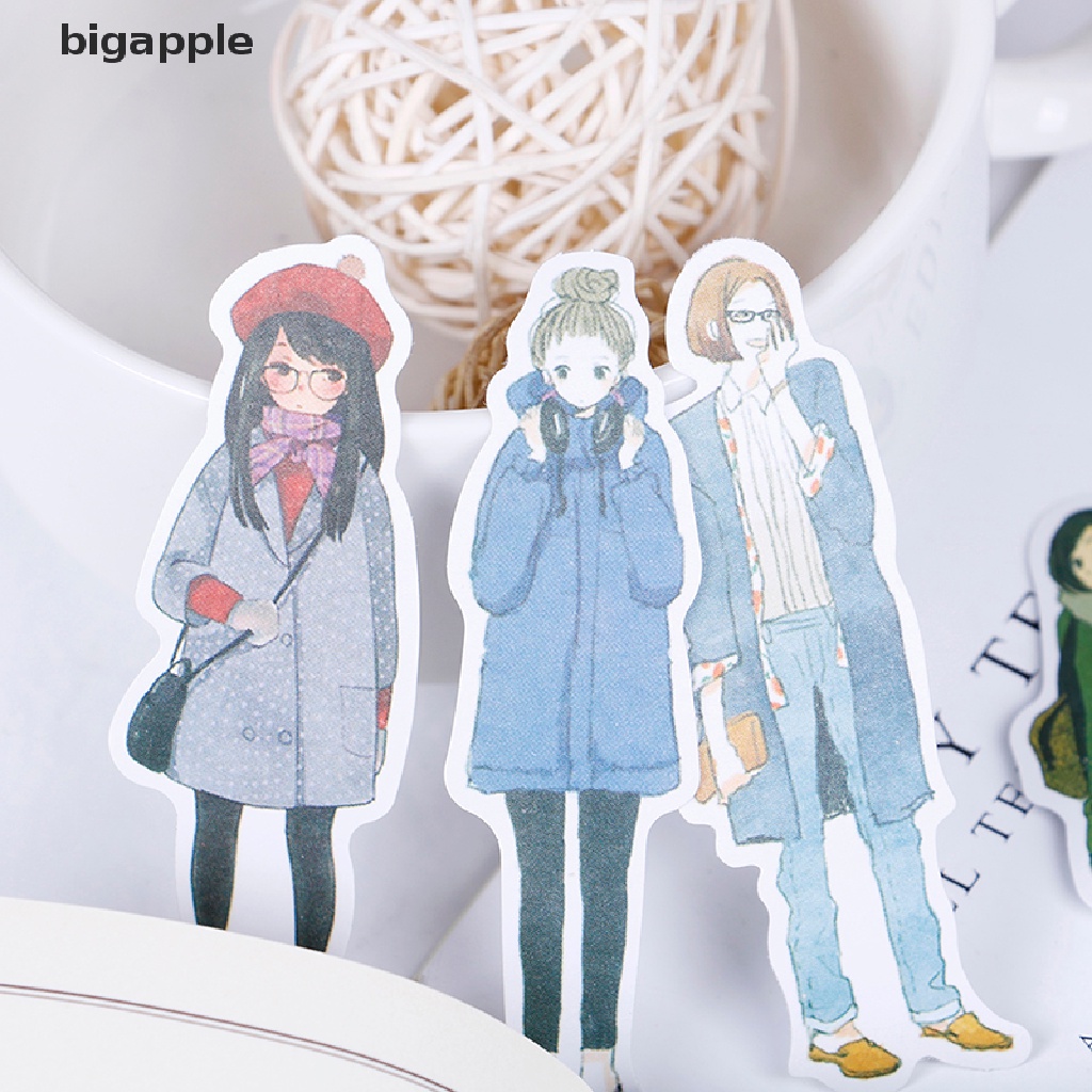 1 Túi Giấy Thủ Công Hình Cô Gái Hoạt Hình Dễ Thương Phong Cách Retro Trang Trí Nhật Ký RDG