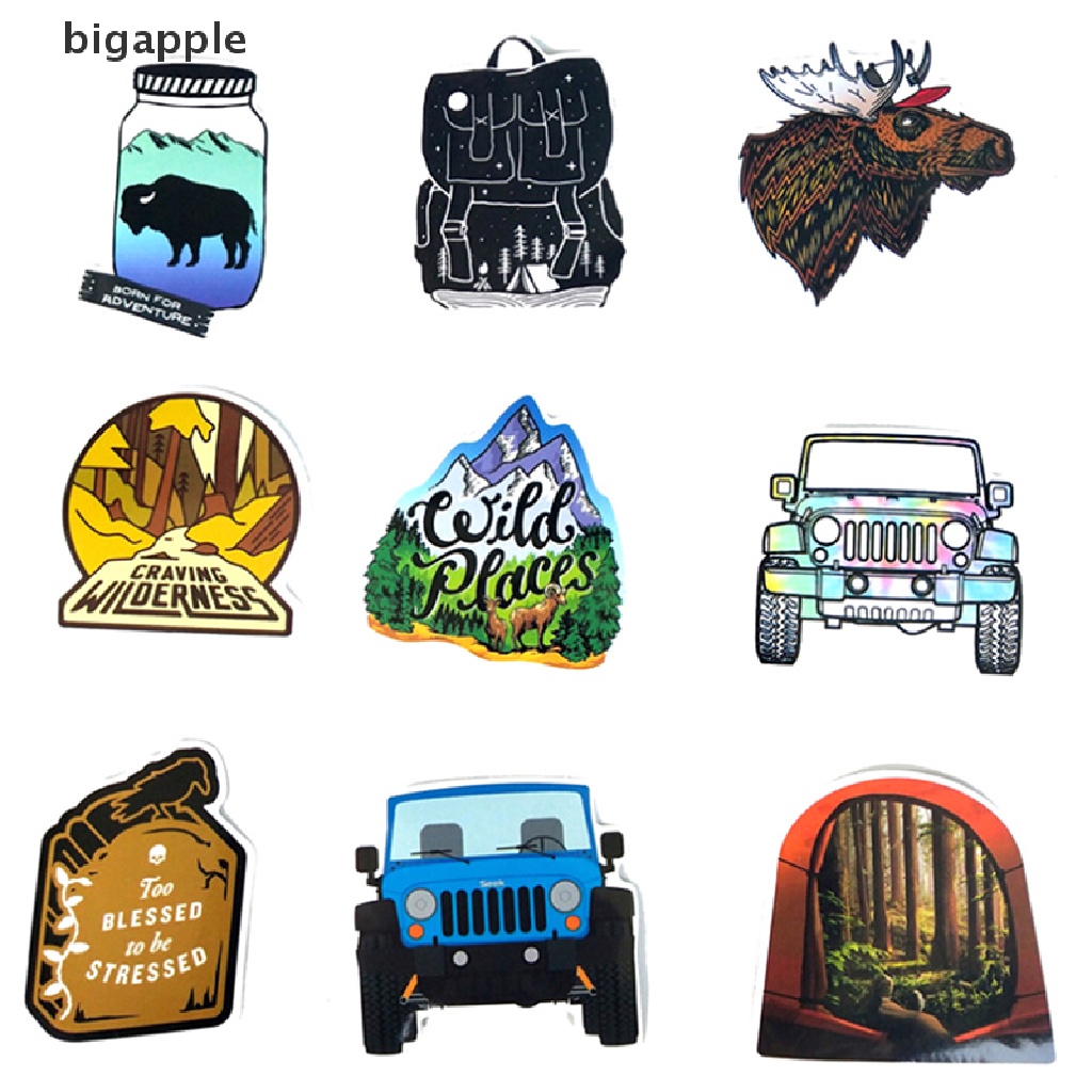 Set 65 Miếng Dán PVC Chống Thấm Nước Hình Phong Cảnh RDG