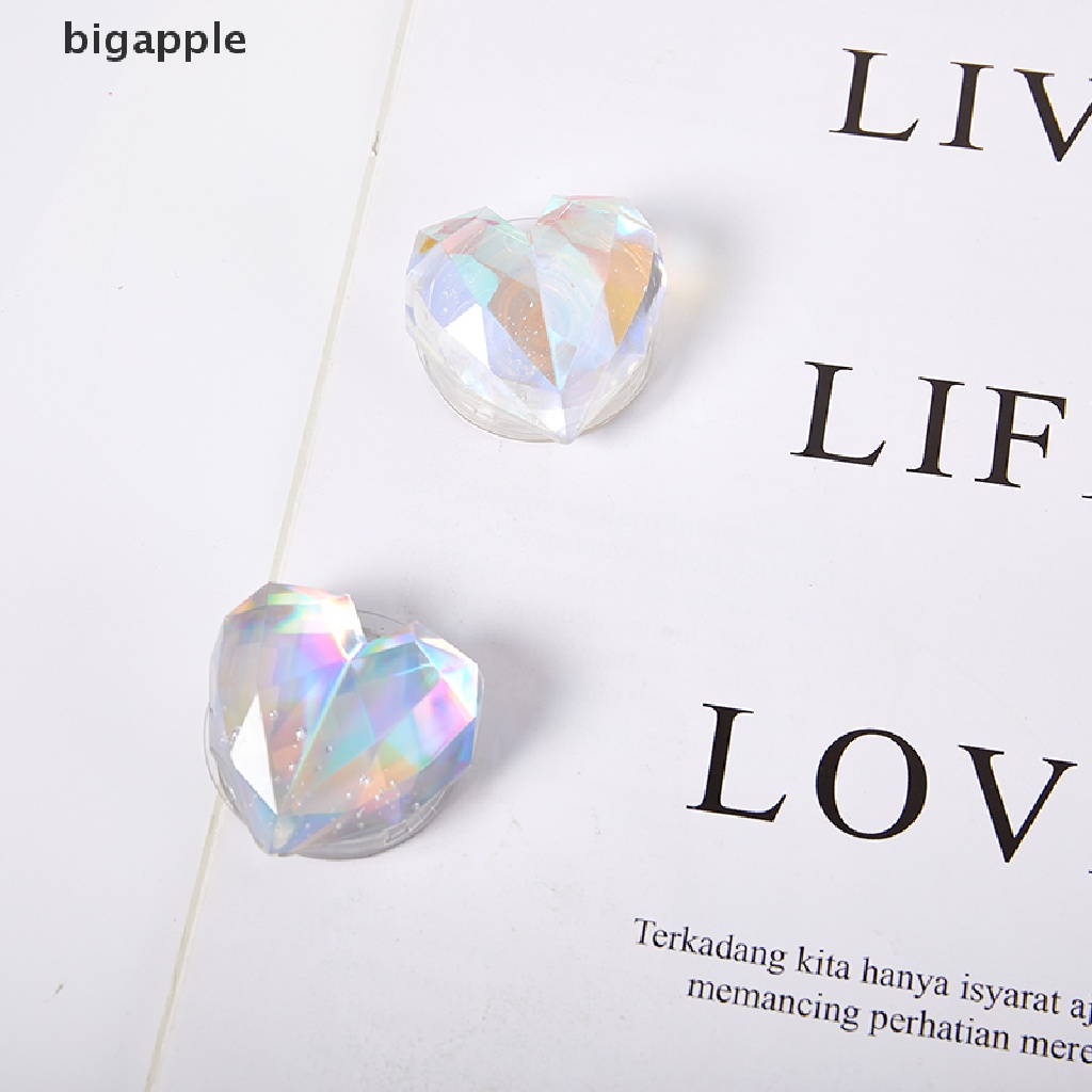 Bigapple Giá Đỡ Điện Thoại Dán Đệm Khí Thu Gọn Được Hình Trái Tim Laser Sáng Tạo RDG