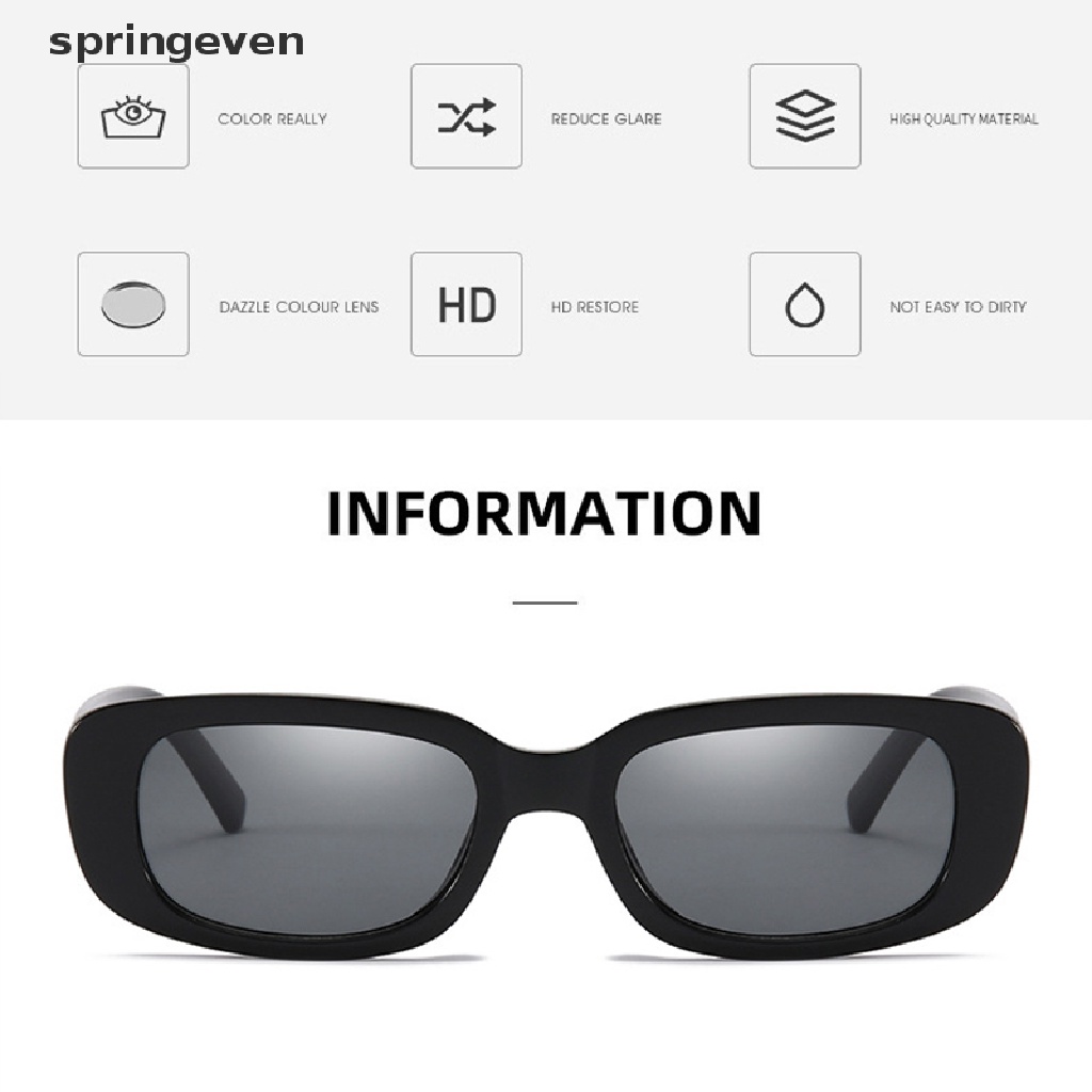 Kính Mát Hình Chữ Nhật Phong Cách Vintage Thời Trang Cho Nam Nữ