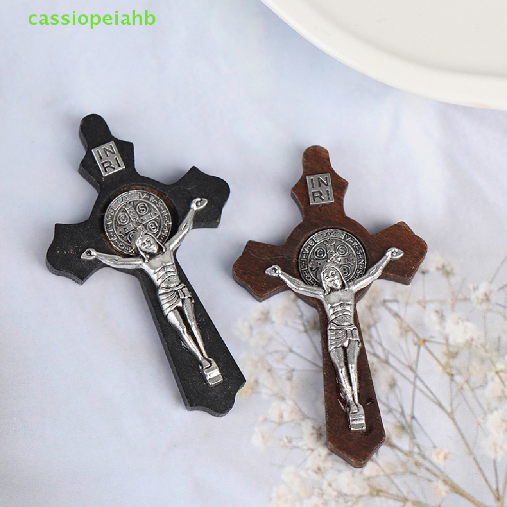(cassiopeiahb) Mặt Vòng cổ Thánh Giá Bằng Gỗ Tự Làm Trang Sức