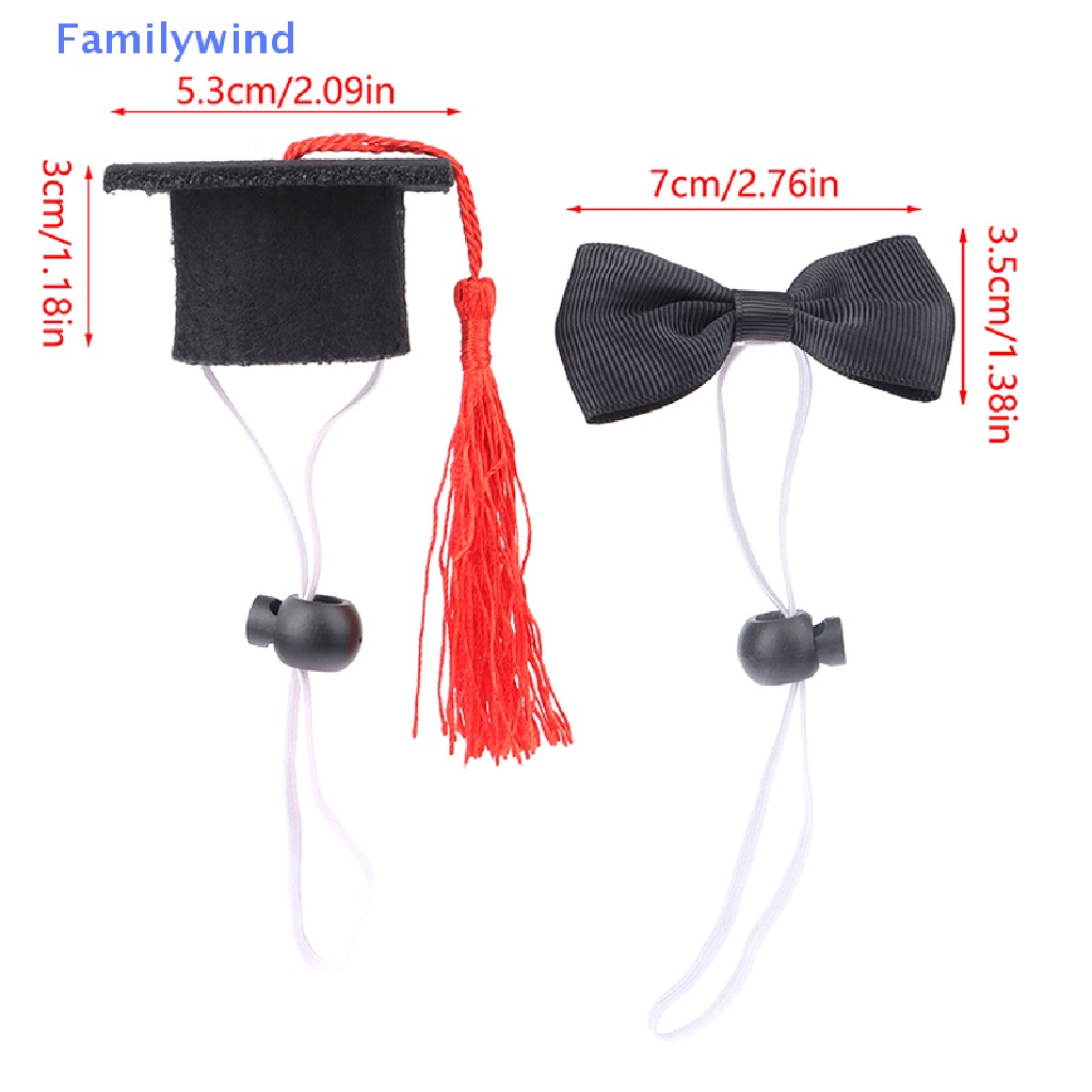 Bộ Phụ Kiện Nón Tốt Nghiệp Mini Dùng Để Trang Trí Nhà Búp Bê