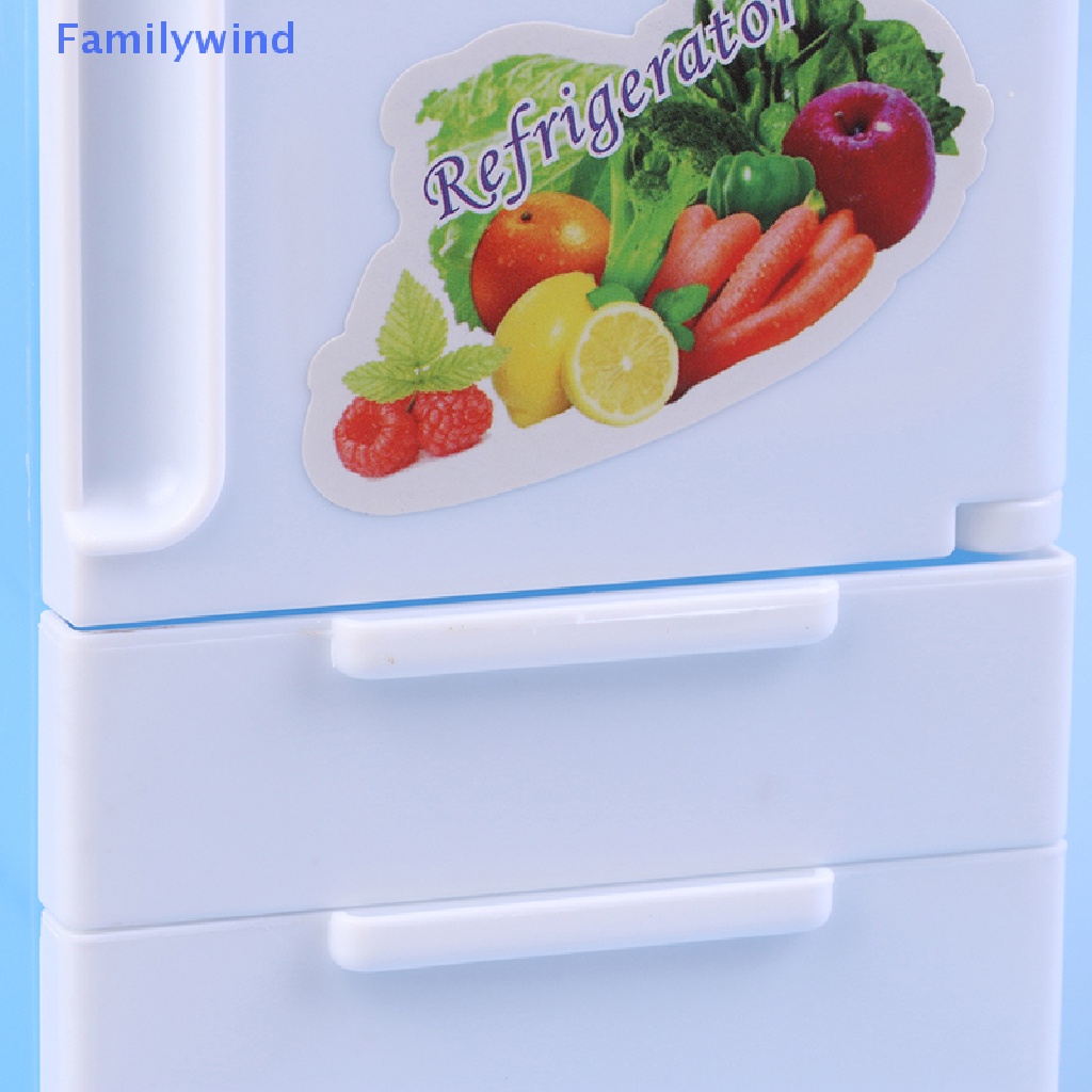 Tủ Lạnh Đồ Chơi Mini Trang Trí Nhà Búp Bê Tỉ Lệ 1: 12