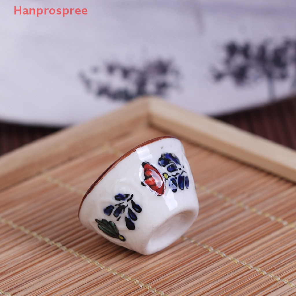Bộ Chén Đĩa Sứ Mini Trang Trí Nhà Búp Bê Hanprospree &gt;