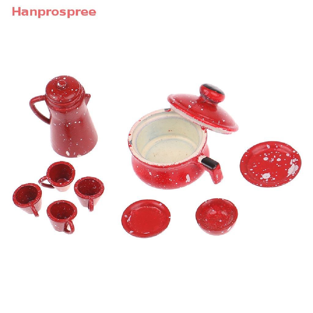 Mô Hình Dụng Cụ Làm Bếp Bằng Sắt Tỉ Lệ 1: 12 Trang Trí Nhà Búp Bê