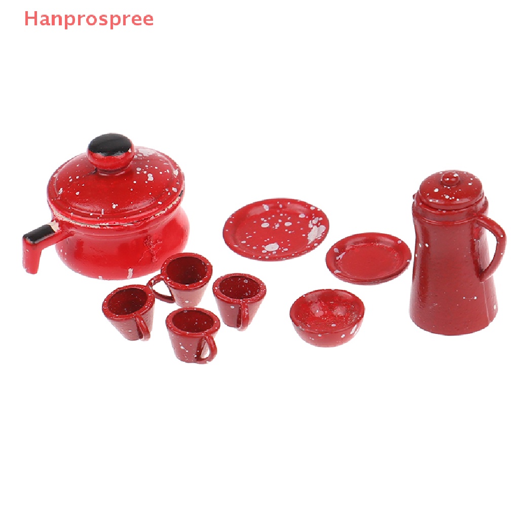 Mô Hình Dụng Cụ Làm Bếp Bằng Sắt Tỉ Lệ 1: 12 Trang Trí Nhà Búp Bê