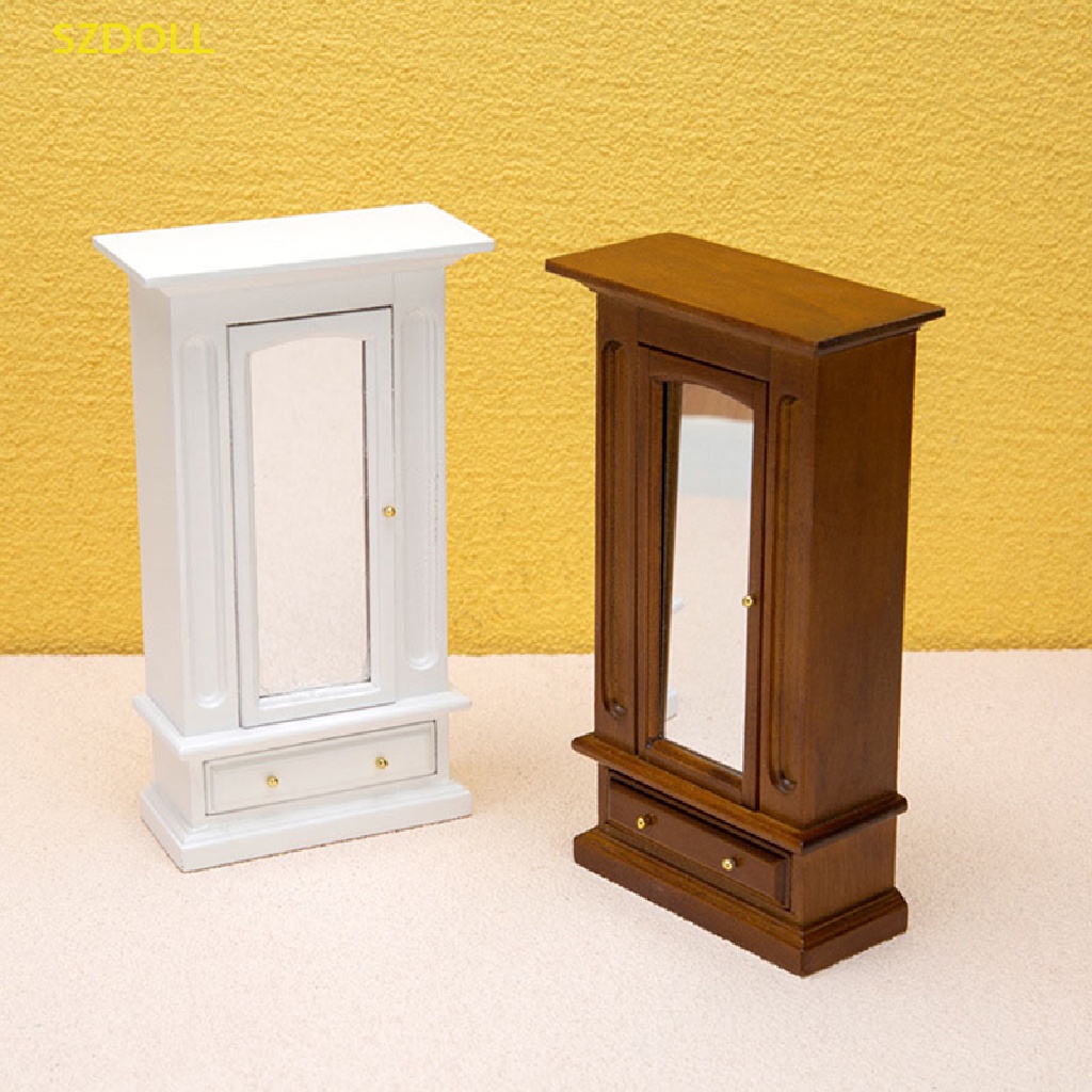 Mô Hình Tủ Quần Áo / Gương Trang Trí Nhà Búp Bê Tỉ Lệ 1: 12