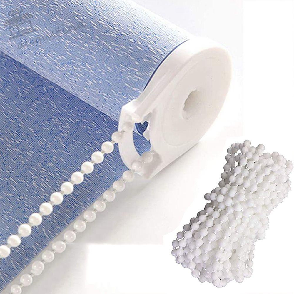 Dây Buộc Rèm Cửa Dạng Chuỗi Hạt Bằng Nhựa Màu Trắng Phong Cách AUGUSTINA