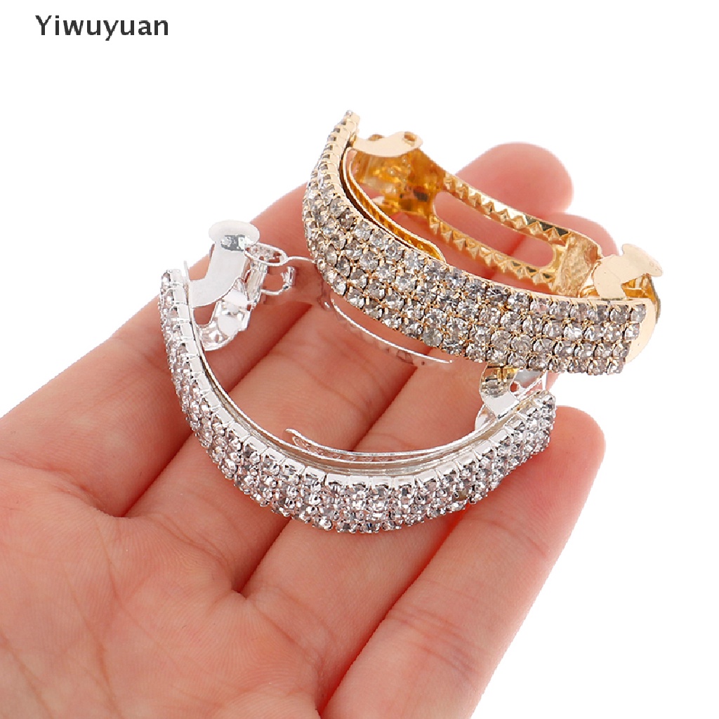 Kẹp Tóc Đính Đá Kim Loại Thời Trang Cho Nữ