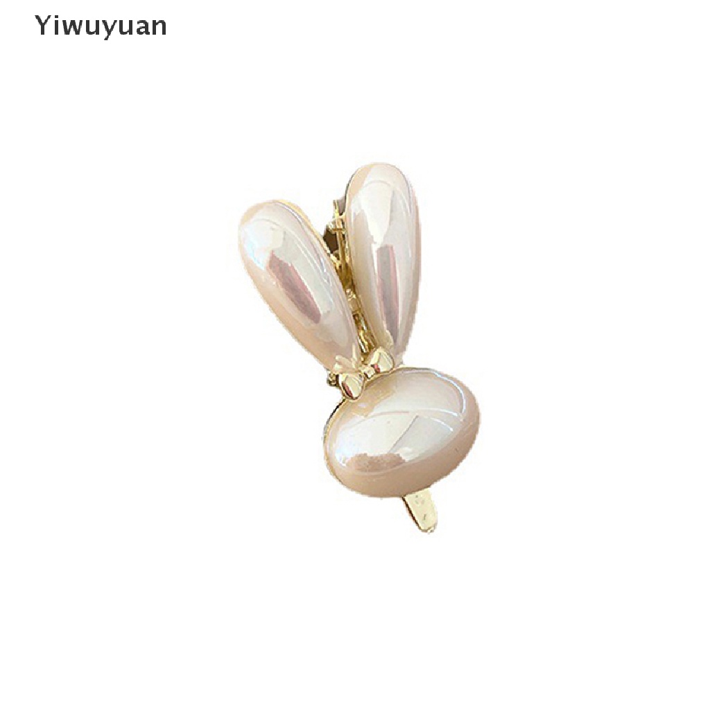 Kẹp Tóc Tai Thỏ Đính Ngọc Trai Thời Trang Cho Nữ